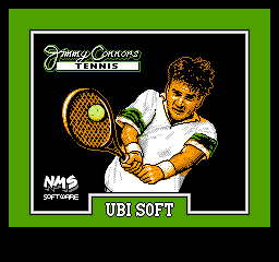 Jimmy Connors Tennis (USA) Title Screen